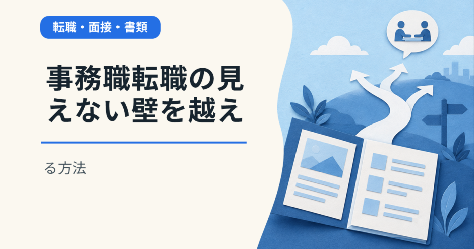 事務職転職の見えない壁を越える方法