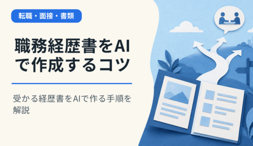 職務経歴書をAIで作成するコツ｜受かる経歴書をAIで作る手順を解説